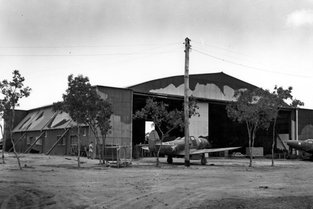 An Airacobra at Townsville, Australia, fall 1942.