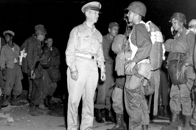 Gen Kruger with 511th PIR 11th Airborne 45 4x6