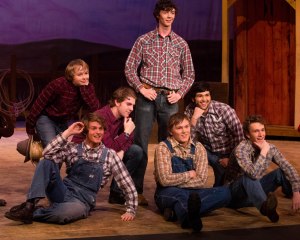 Oklahoma dress run through. Ed's at far left in the back row. 