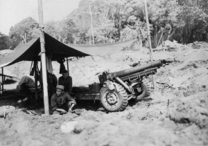 41st Inf Div 163rd Inf Regt Cannon Co 105mm howitzer yellow beach hollandia 060544 (1 of 1)