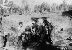 41st Inf Div 218th FA Bn 155mm Howitzer Yellow Beach Hollandia New Guinea 06--44 (1 of 1)